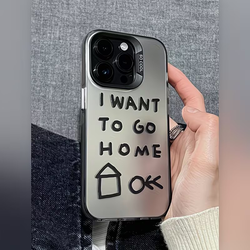 Apple Iphone 15 - Creative Graffiti Design Silver Phone Case