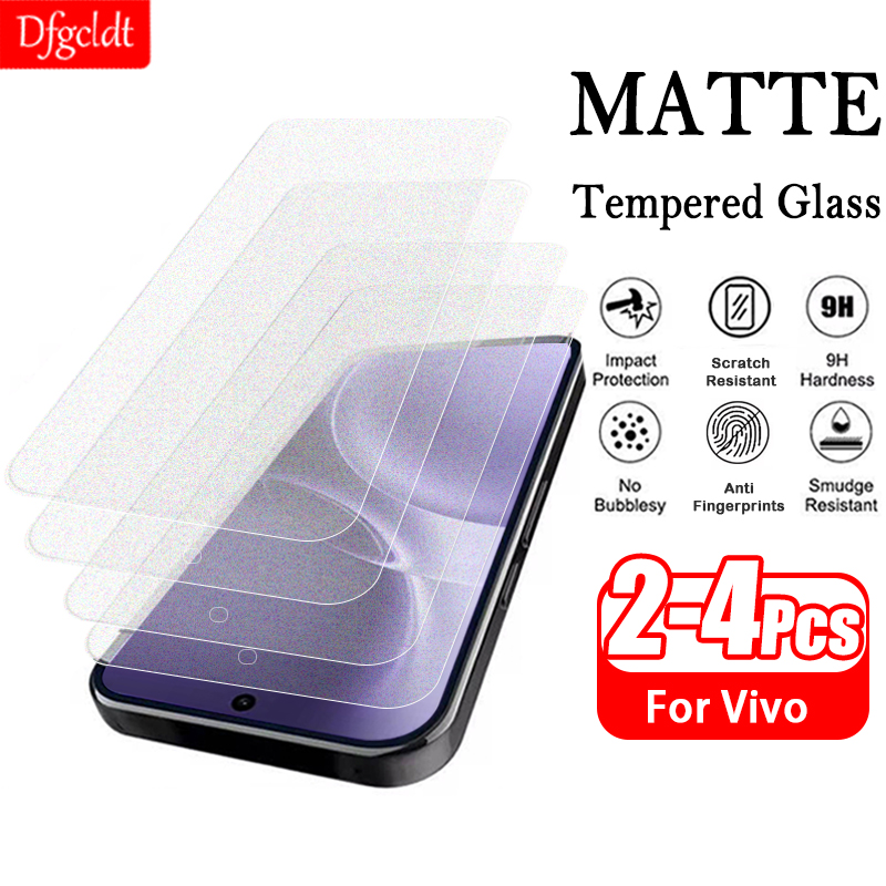 Vivo X200 - 2-4Piece Anti-Glare Matte Tempered Glass for