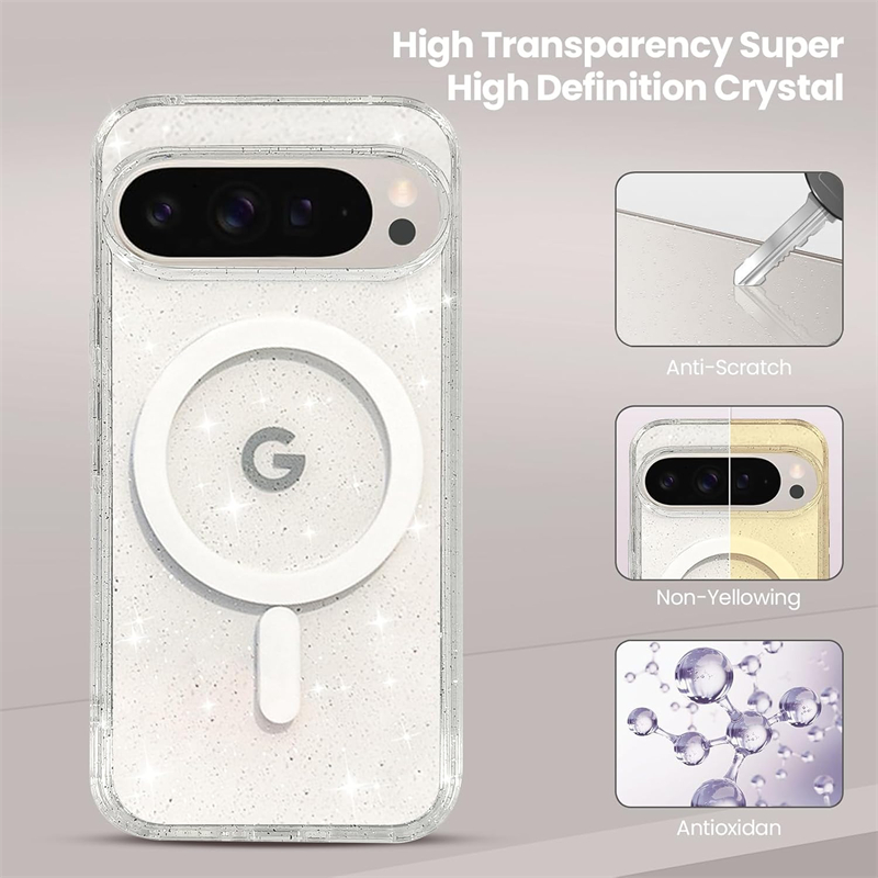 Magnetic Bling Glitter Clear S - огляд і ціна Google Pixel 9 Pro
