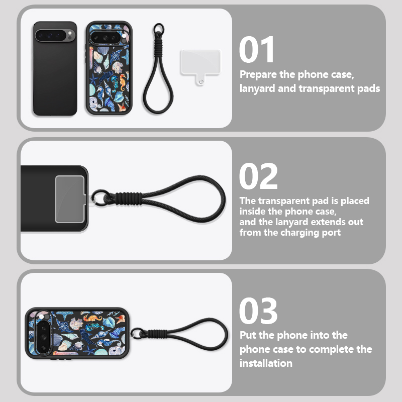 Shark Ocean Patterned TPU Phon - огляд і ціна Google Pixel 9 Pro