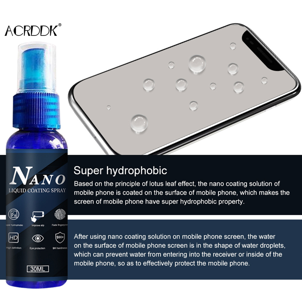 Nano Liquid Glass Screen Prote - огляд і ціна Oleophobic Coating Spray