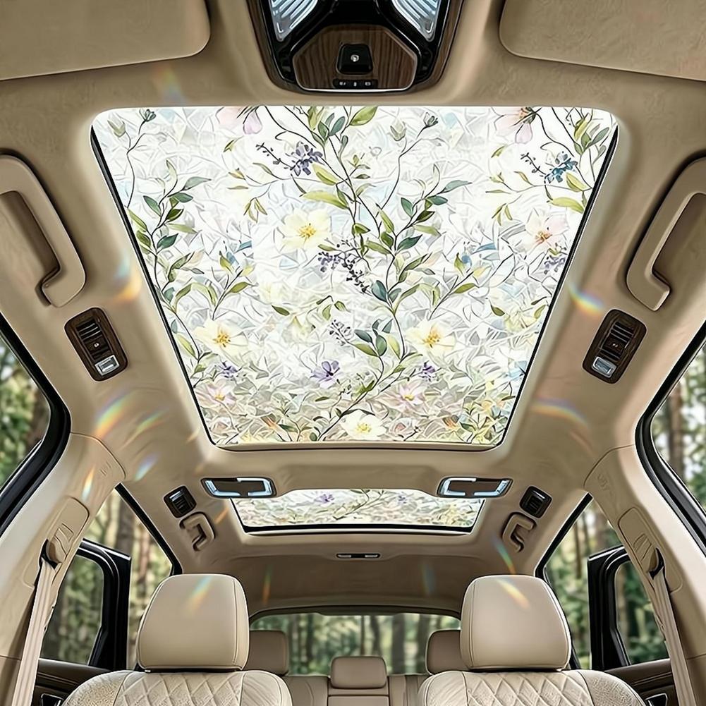 Floral Stained Glass Car Sunro - огляд і ціна Glass Protector Auto