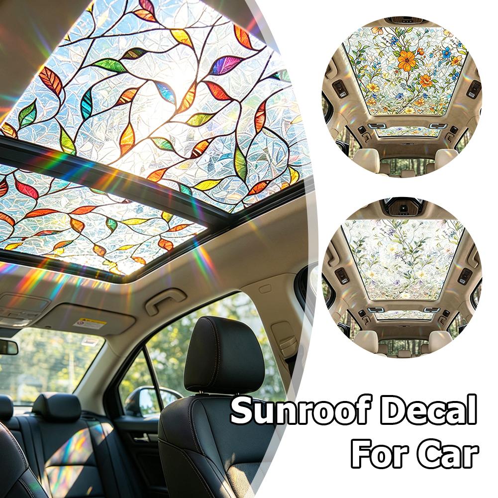 Floral Stained Glass Car Sunro - огляд і ціна Glass Protector Auto